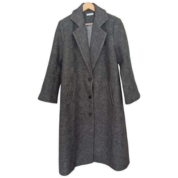 Filippa Hagg Oversized Wool Blend Coat In Grey Size S - Picture 3 of 12